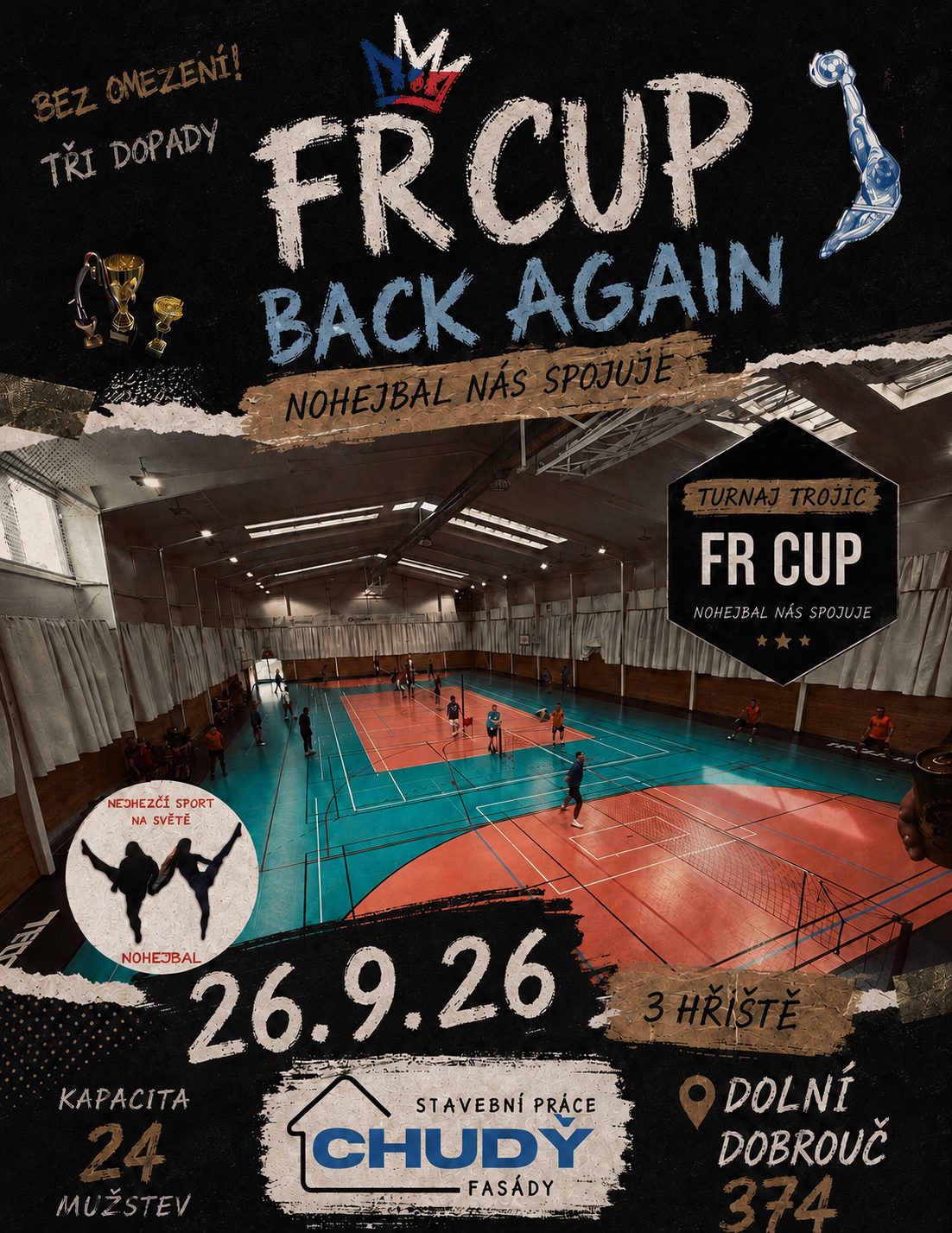 Plakát turnaje FR CUP BACK AGAIN PODZIM
