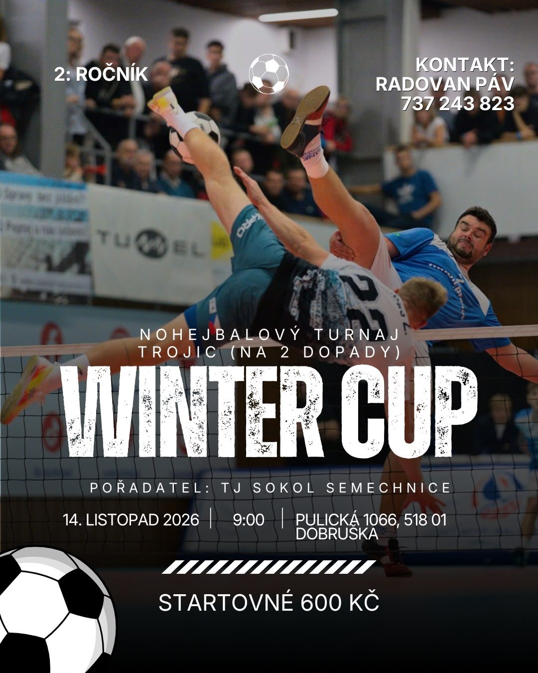 Plakát turnaje WINTER CUP DOBRUŠKA